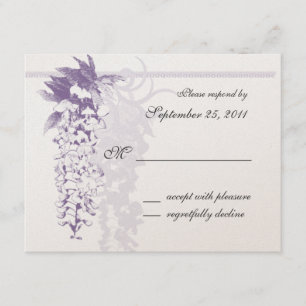 Wisteria Wedding / Reactie RSVP Kaartje