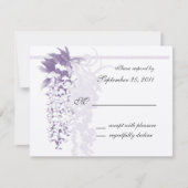 Wisteria Wedding / Reactie RSVP Kaartje (Voorkant)