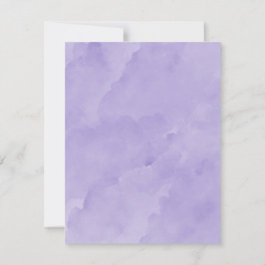 Wisteria Wine Glass Brunch & Bubble Invitation Kaart (Achterkant)