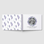 Wisteria Wreath Photo Memorial Funeral Gastenboek (Volledig)