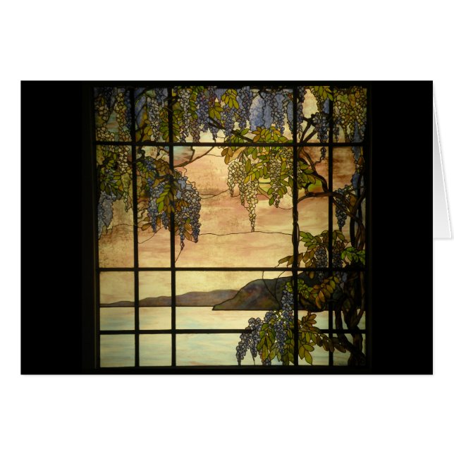 Wisterwijnstokken in gekleurd glas (Voorkant Horizontaal)