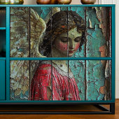 Wistful Angel Decoupage Tissuepapier