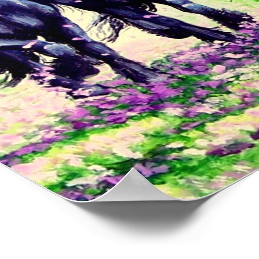 "Wistful Friesians" Poster (Hoek)