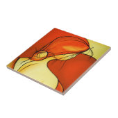 Wistful Lady in Oranje Tegeltje (Zijkant)