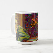 Wistfully viewing movement Mug Koffiemok (Voorkant links)