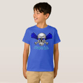 Wisvormig blauw t-shirt (Voorkant volledig)