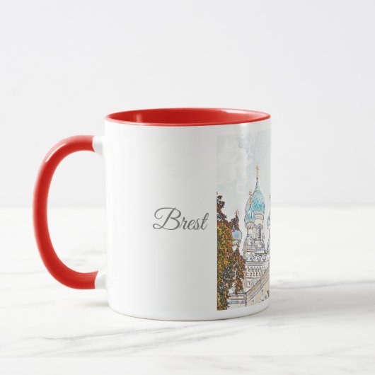 Wit-Б е а р у Mok Brest Cityscape Schetch Cup (Links)