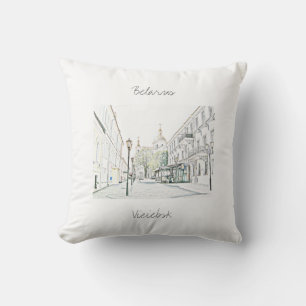 Wit-Б е а р у slachtoffer van с Vitebsk Cushion Pi Kussen