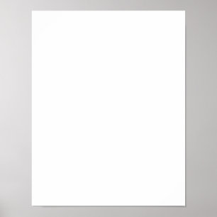 Wit 11 "x 14" Matte Papier Blank Wedding Menu Poster