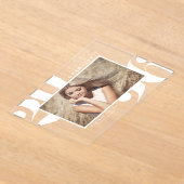 Wit 2025 Vet Lettertype Foto Afstuderen Acryl Uitnodigingen (Laagn)