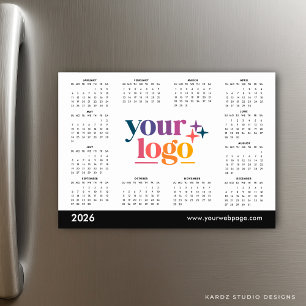 Wit 2026 Zakelijk Uw Logo Kalender