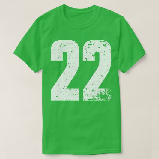Wit 22 Jersey Nummer Iowa BP17 TShirt (Design voorkant)