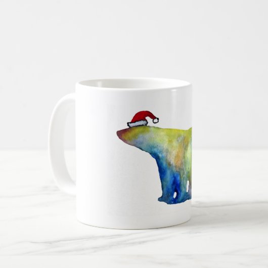 Wit 325 ml Classic Wit Mok Santa Beer (Voorkant links)