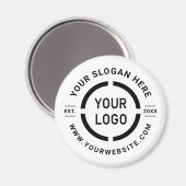 Wit aangepast logo merk promotioneel magneet (Voorkant / Achterkant)