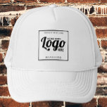 Wit Aangepast Logo Pet<br><div class="desc">Voel je vrij om te personaliseren en aan te passen deze witte aangepaste logo business medewerker personeel bedrijf witte trucker hoed. Bewerkingsopties zijn beschikbaar.</div>