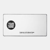 Wit | Aangepaste bedrijfslogo naam, slogan Bureaumat (Voorkant)