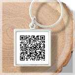 Wit | Aangepaste QR-code scannable Sleutelhanger<br><div class="desc">Op zoek naar een krachtige marketingtool om uw bedrijf te verbeteren? Zoek niet verder dan onze QR code sleutelhangers! Met de mogelijkheid om een QR-code direct op de sleutelhanger te creëer, kunt u uw klanten eenvoudig naar uw website, sociale mediapagina's of andere online mediaplatforms leiden. Deze sleutelhangers maken geweldige weggeefacties...</div>
