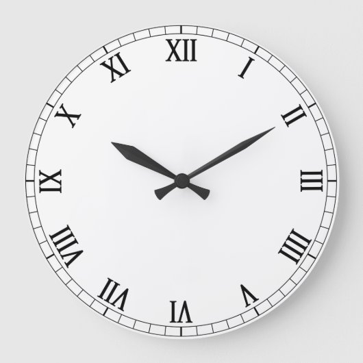  wit aantrekkelijk grote klok (Voorkant)