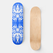 Wit Abstract Gebroken Hart Stamoud Design Persoonlijk Skateboard (Voorkant)