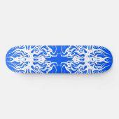 Wit Abstract Gebroken Hart Stamoud Design Persoonlijk Skateboard (Horizontaal)