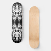 Wit Abstract Gebroken Hart Tribal Design Persoonlijk Skateboard (Voorkant)