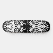 Wit Abstract Gebroken Hart Tribal Design Persoonlijk Skateboard (Horizontaal)