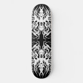 Wit Abstract Gebroken Hart Tribal Design Persoonlijk Skateboard (Voorkant)