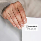 Wit adres bedrijfsadres etiket