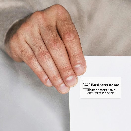 Wit adres bedrijfsadres etiket