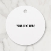 Wit  Afbeelding Fotosjabloon Bedankjes Labels (Achterkant)