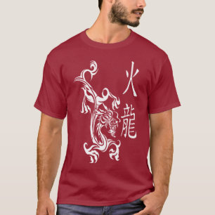Wit afdrukken in tekstvak t-shirt