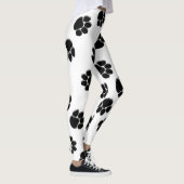 Wit afdrukken verven leggings (Rechts)