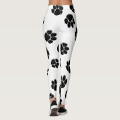 Wit afdrukken verven leggings (Achterkant)