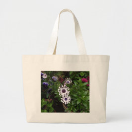 Wit Afrikaanse Madeliefje Grote Tote Bag
