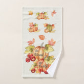 Wit afscheiden: gelukkig, onbeschoten handdoekset bad handdoek (Handdoek)