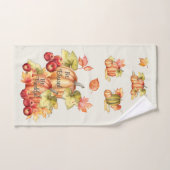 Wit afscheiden: gelukkig, onbeschoten handdoekset bad handdoek (Handdoek)