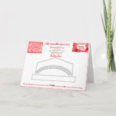 Wit Afstudeerder Pet Rood Afstuderen Klasse 2024 P Kaart (Achterkant)