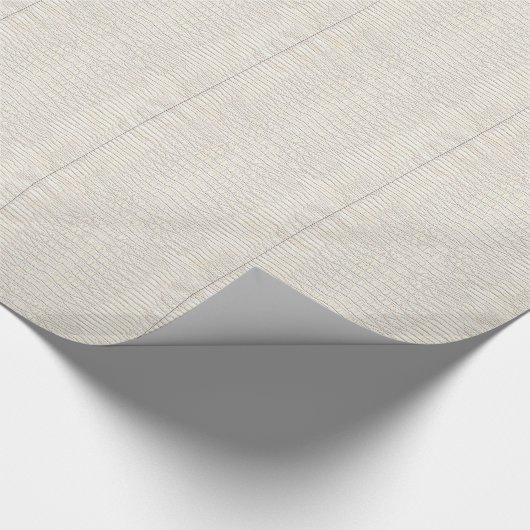 WIT ALLIGATOR HUID ONTWERP. CADEAUPAPIER (Hoek)