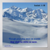 Wit als sneeuwPoster Poster (Voorkant)