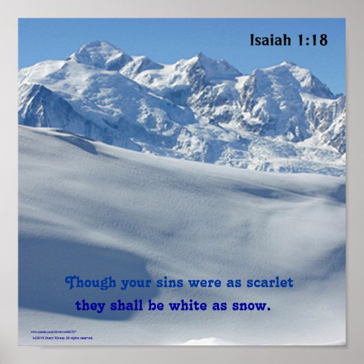 Wit als sneeuwPoster Poster (Voorkant)