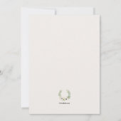 Wit Anemoon Krans Kaart (Achterkant)