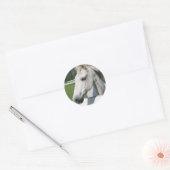 Wit Arabisch Paard Sticker (Envelop)