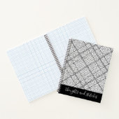 WIT ARGYLE BREISEL 8.5x11 Notitieboek + Tekst II (Binnen)