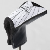 Wit Art Deco Design Golfheadcover (3/4 voorkant)