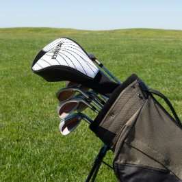 Wit Art Deco Design Golfheadcover