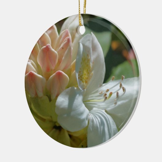 Wit Azalea Flower Ornament (Links)