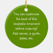 wit Baby elf Ornament (Achterkant)