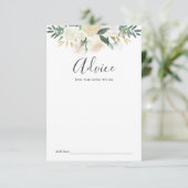 Wit Baby shower advies (Staand voorkant)