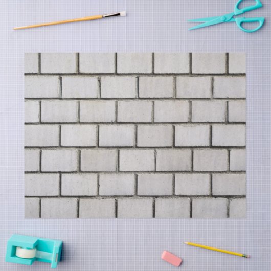 wit baksteenpapier tissuepapier (Craft)