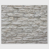 Wit baksteenwandpatroon textuur cadeaupapier (Vlak)